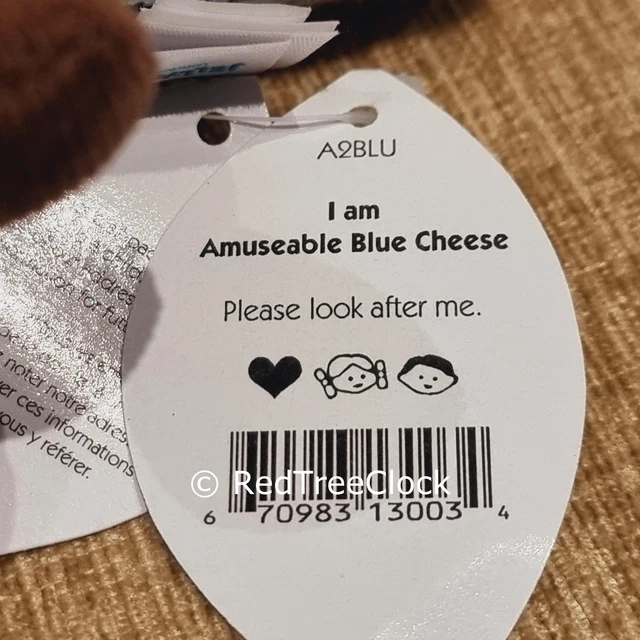 NEW JELLYCAT AMUSEABLE Blue Cheese Soft Toy Plush BNWT gifts PF. £92.99