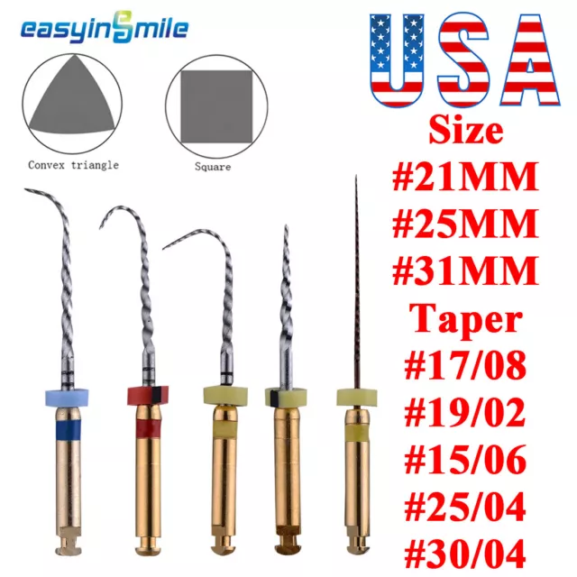 Dental Endodontic NITI File Root Canal Never Break Engine File 3Type Easyinsmile