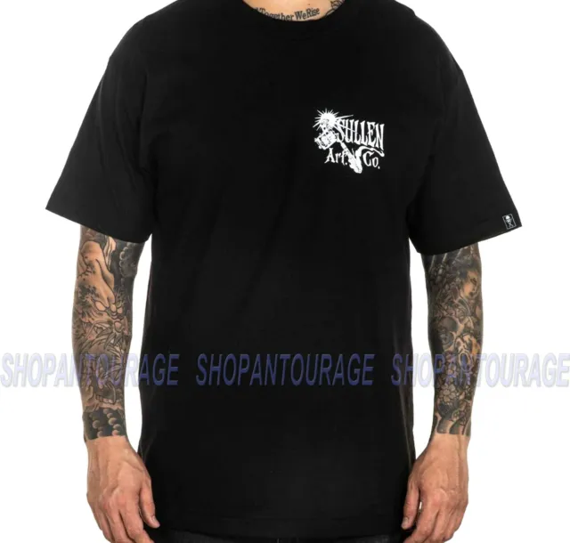 Sullen Palladium SCM4216 Nuovo Manica Corta Grafico Tattoo Skull T-Shirt da Uomo 2