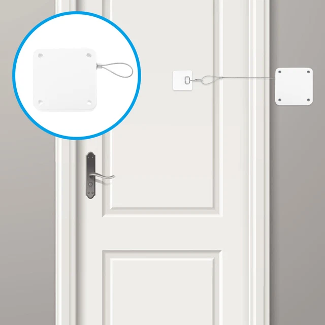 1 pieza puerta automática cuerda cercana puerta más cercana dormitorio puerta sin uñas puerta más cercana