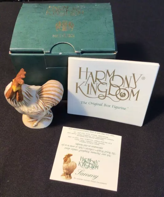 Harmony Kingdom SAMMY THE ROOSTER Figurine TJNRO w/ ORIGINAL BOX netsUKe