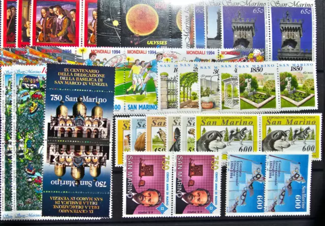 (P1043) San Marino kleines Los 1994, postfrisch, 2mal