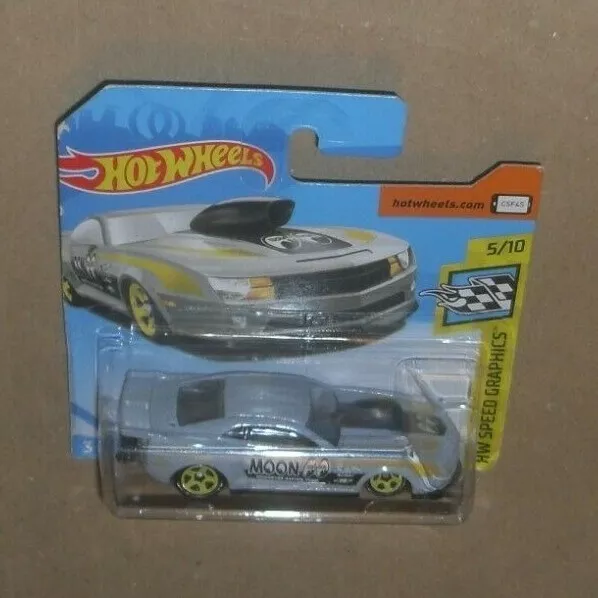 Hot Wheels  HW Speed Graphics - '10 Pro Stock Camaro - Grey - 2018  - S/ cd (h3)