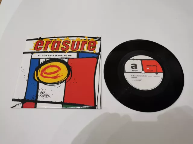 erasure it doesnt have to be 7" vinyl record excellent condition