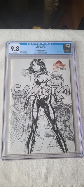 Gamora #1 CGC 9.8 White pages, Marvel, 2017, Sketch, J. Scott Campbell Edition C