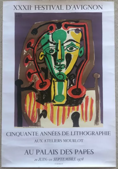 Picasso - Affiche lithographique originale des ateliers Mourlot Paris