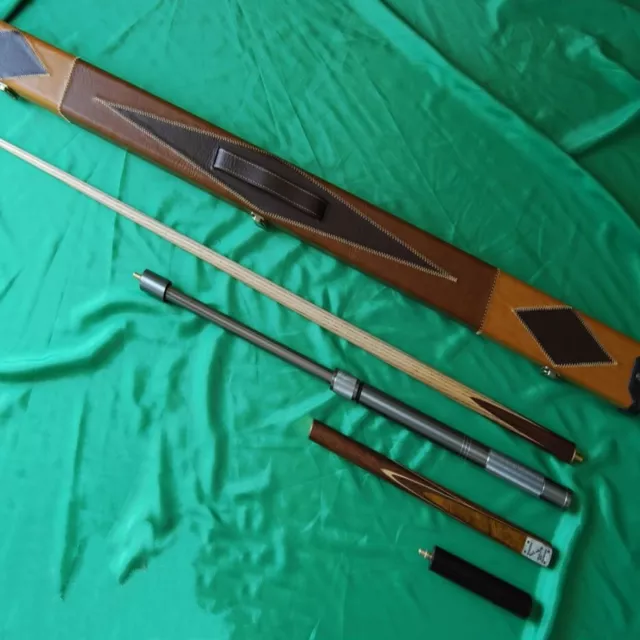 Handmade 4 piece GRADE A Ash Snooker/Pool Cue Complete Set