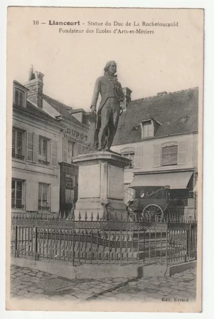 LIANCOURT - Oise - CPA 60 - La Rochefoucauld fondateur Ecole arts et Métiers