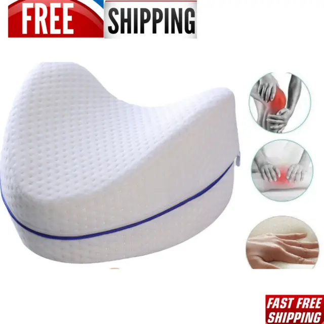 Leg Pillows Memory Foam Cushion Knee Pillow Support Pain Relief Washable Cover