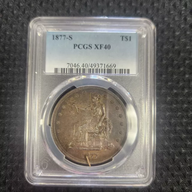 1877- S Trade Dollar PCGS XF40