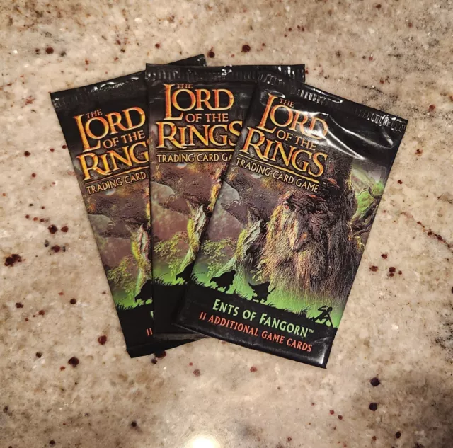 Lord of The Rings Trading Card Game - Ents of Fangorn - Lot of 3 Sealed Packs