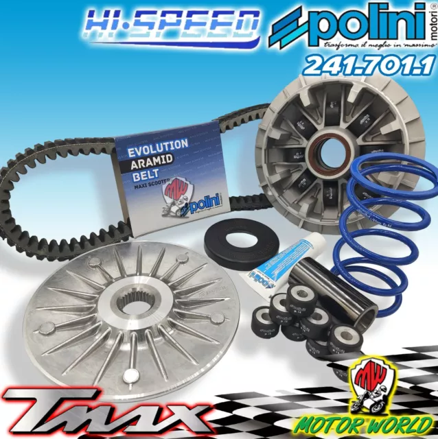 241.701.1 Set Variateur Polini Hi-Speed Avec Courroie Yamaha Tmax T-Max 560 2020