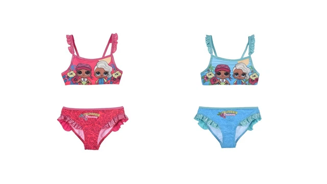 Costume Da Bagno Bikini Mare/Piscina Bambina Lol Surprise