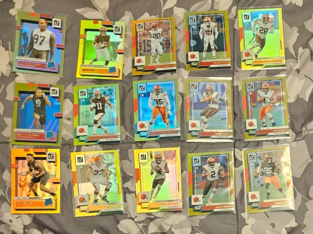 2022 Panini Donruss Gold Press Proof Cleveland Browns Team Set - Complete w/RCs