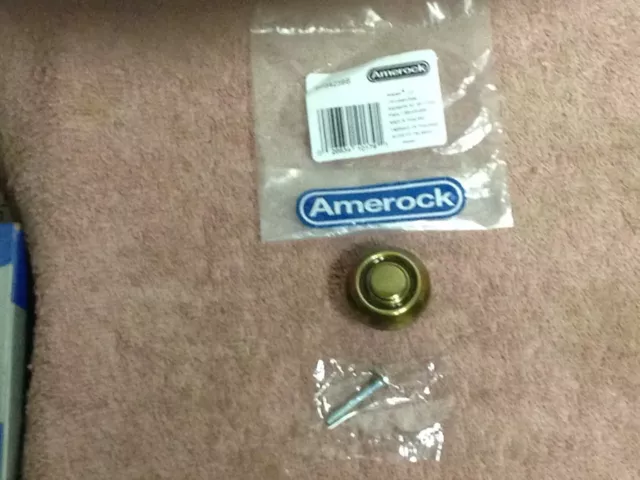 Lot of (3) Amerock Burnished Bronze Round Cabinet Door Knob ~ 1.25" ~ BP3423-BB