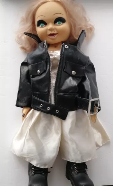 Vintage Bride Of Chucky Tiffany Doll Out Of Production 24" Tall creepy girl