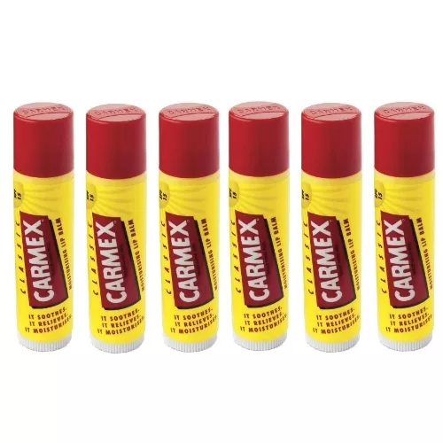 6er Pack Carmex Classic Lippenbalsam Original STICK Lip Balm 4,25g