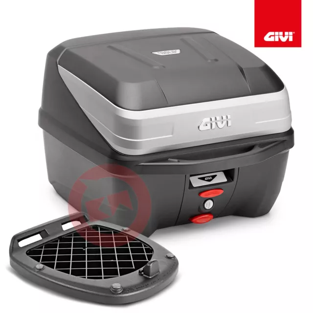 GIVI Set Topcase Monolock 32L B32 + Platte SR126 Gilera Runner 125 2006-2015