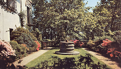 Vtg Plastichrome Unposted Long Island Ny Garden Vanderbilt Museum  Postcard 13-A
