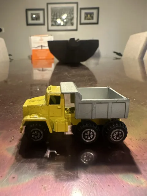 Vintage 1997 MMTL Moose Toys Construction Dump Truck Yellow