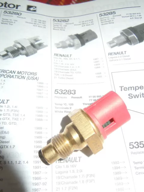 Coolant Temperature Sensor: RENAULT 19, CLIO, MEGANE, TRAFIC: Intermotor 53282