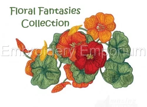 Floral Fantasies Collection - Machine Embroidery Designs On Usb