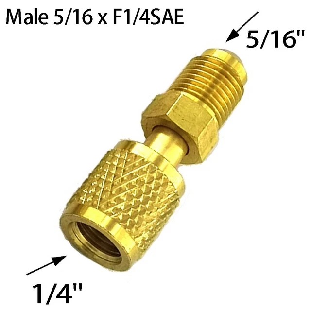 Adaptateur CVC 14 SAE Pour R32 Et R454B - Filetage Gauche, Parfait Pour Raccordement Réservoir