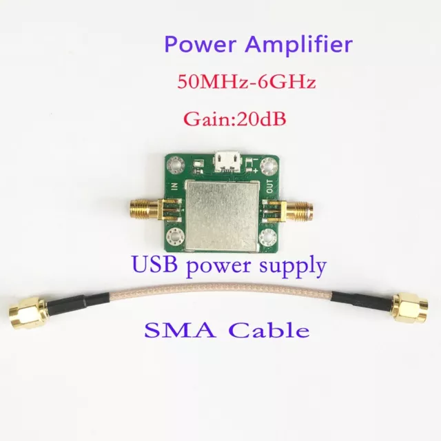 Amplificateur RF premium pour signaux 50M 6GHz avec gain de 20dB et petite figur