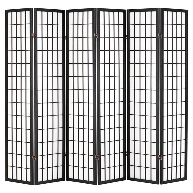 HARTLEYS 6 PANEL Japanese Room Divider Shoji Privacy Screen/Partition