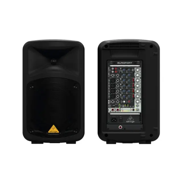 Behringer EUROPORT EPS500MP3 Lautsprecher 500W 8Kanal PA System Schwarz SEHR GUT