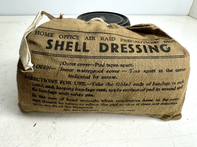 Arp Shells ORIGINAL WW2 BRITISH Army / Civil Defence ARP Shell Dressing 1938 Dated ...