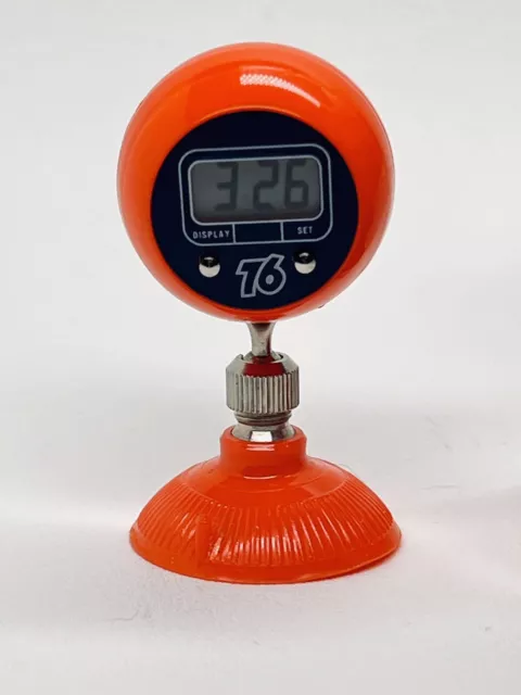 Vintage Union 76 Ball Digital Clock Suction Cup Dash Ornament