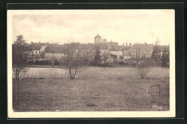 CPA Entrains-sur-Nohain, Vue générale