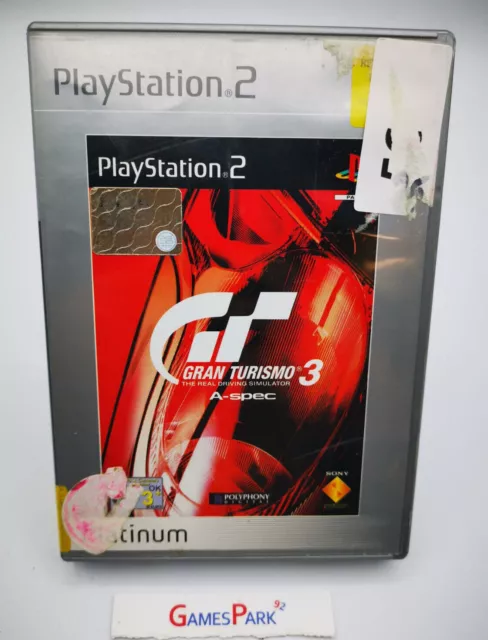 GRAN TURISMO 3 A SPEC PS2 PLAYSTATION 2 GIOCO USATO PER Italiano PAL DI X AUTO