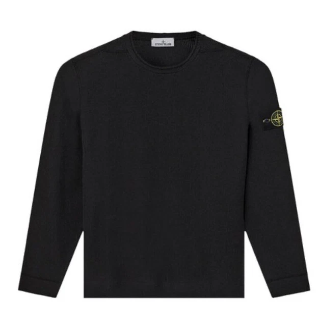 All black stone island jumper sales