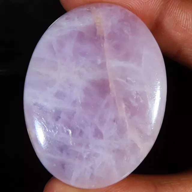 118.95 Cts Natural KUNZITE Oval Cabochon Top Loose Gemstone 32x43x7 mm gf_745