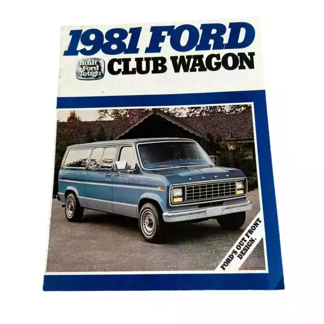1981 Ford Club Wagon Brochure Chateau Super Van Truck Excellent Original
