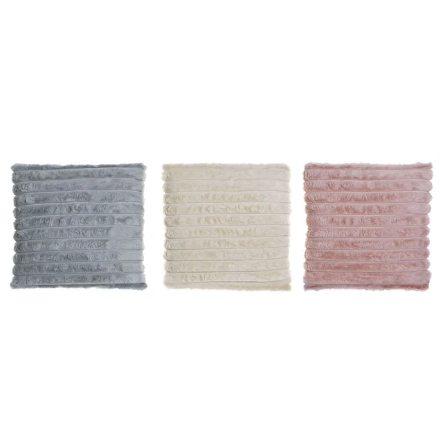 Coussin DKD Home Decor Beige Gris Polyester (45 x 10 x 45 cm) (3 pcs)