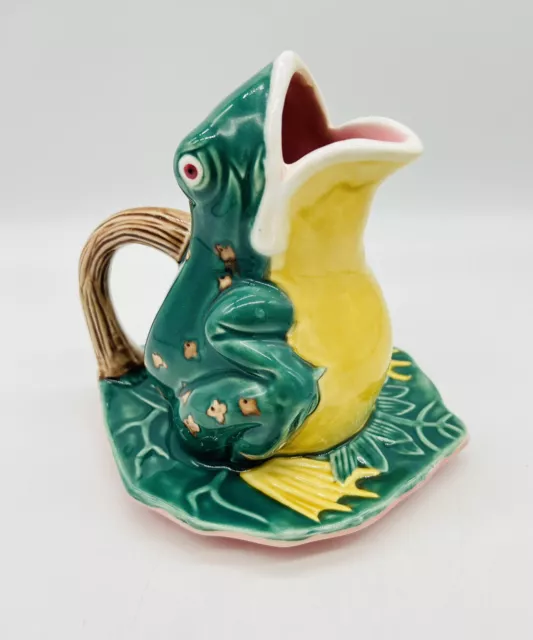 Frog Lily Pad Pitcher Vase Watering Can Jay Willfred Andrea by Sadek Ceramic