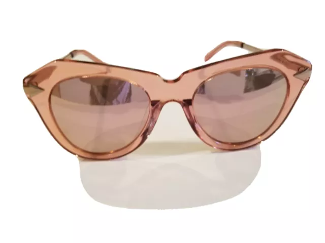 KAREN WALKER One Star 1701541 cat  eye Rose Pink Mirrored Transparent Sunglasses