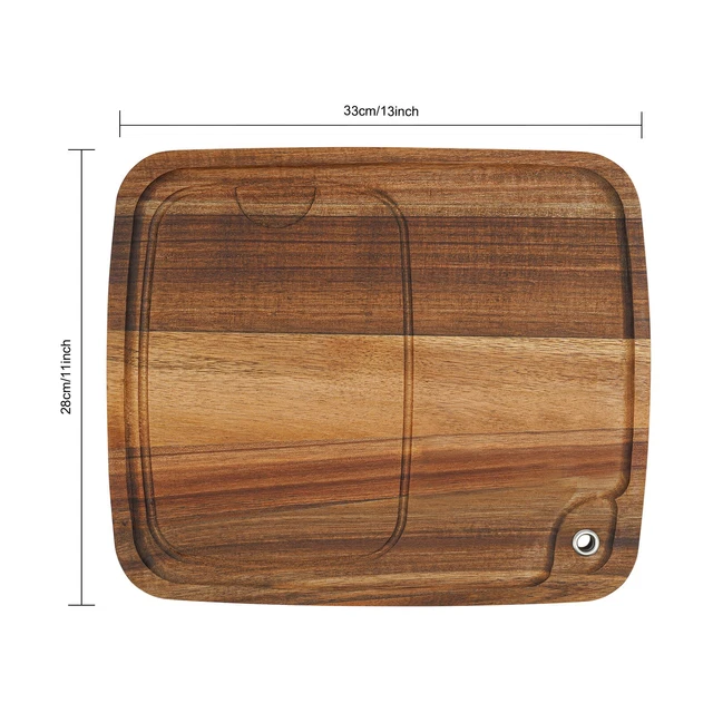 Mestolo In Legno Massello Con Gancio - Cucchiaio Da Portata Naturale Per Zuppe E Pasta