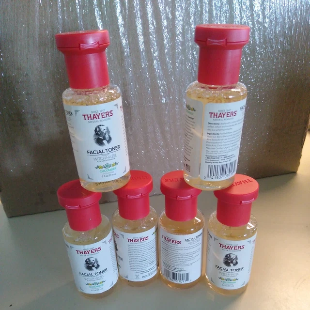 6 Bottles Thayers Cucumber Witch Hazel With Aloe Vera Facial Toner 3 Oz (d)