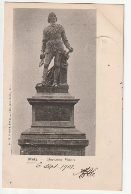 METZ  - Moselle - CPA 57 - Marechal Fabert - carte 1900