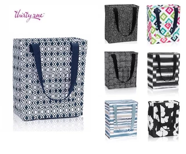  Thirty One Zip Top Organizing Utility Tote Swiss Dot :  Clothing, Shoes & Jewelry