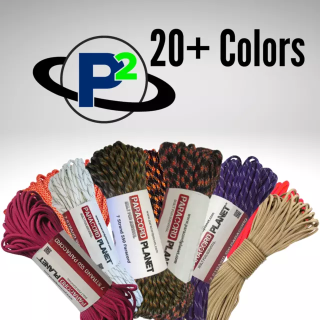 Paracord Planet 50 Feet of 550 Paracord Multi Color - USA MADE