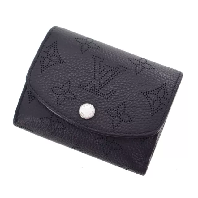 Louis Vuitton Mahina Portefeuille Iris M58163 Women's Mahina Leather Long  Wallet (bi-fold) Noir