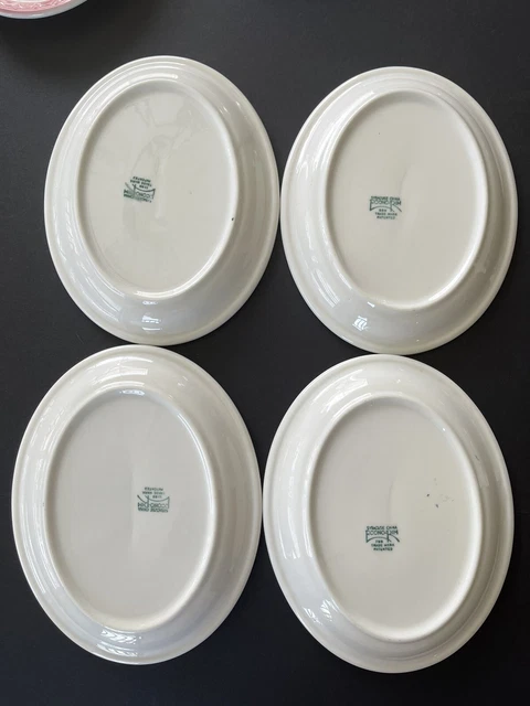 Lot of 8  Syracuse China Econo Rim "TRAVELER" Railroad Oval Platters Side Plates 3
