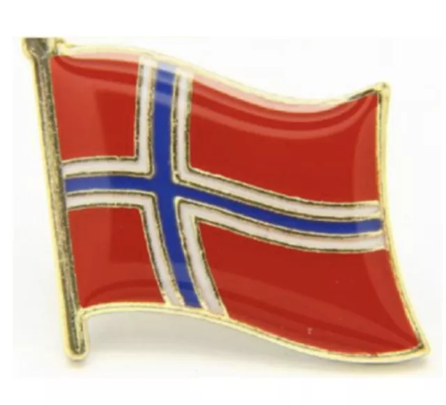 ￼ Norvège Drapeau Pays Broche Revers Cravate Tack Lds Missionnaire