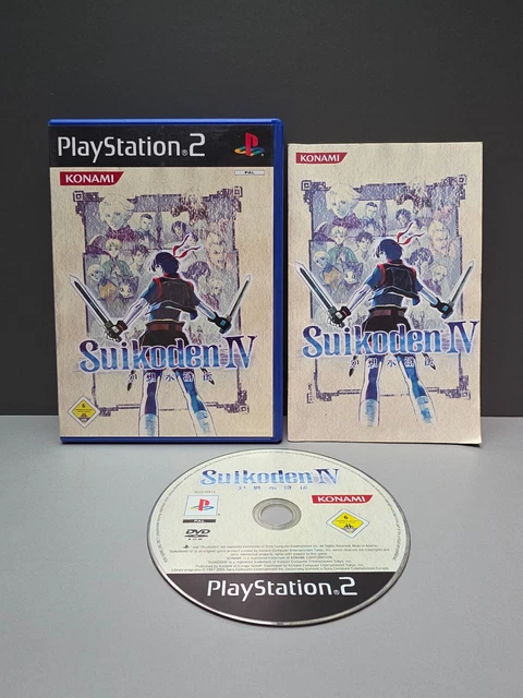 Jeu Suikoden IV Pour PlayStation 2 (PS2) - Version NTSC US 60Hz, Très Bon état, éditeur Konami