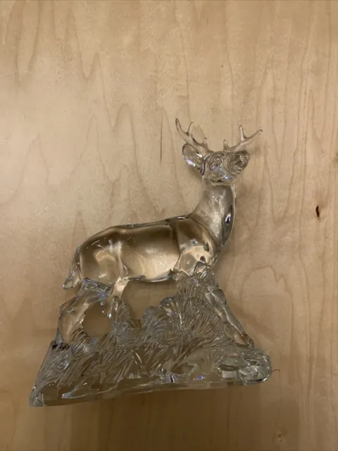 Wonders Of The Wild Buck Deer 24% Lead Crystal Figurine Princess House
